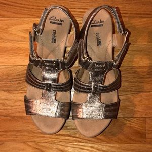 clarks annadel orchid wedge sandal